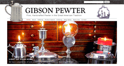 Desktop Screenshot of gibsonpewter.com