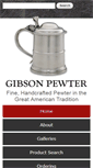 Mobile Screenshot of gibsonpewter.com